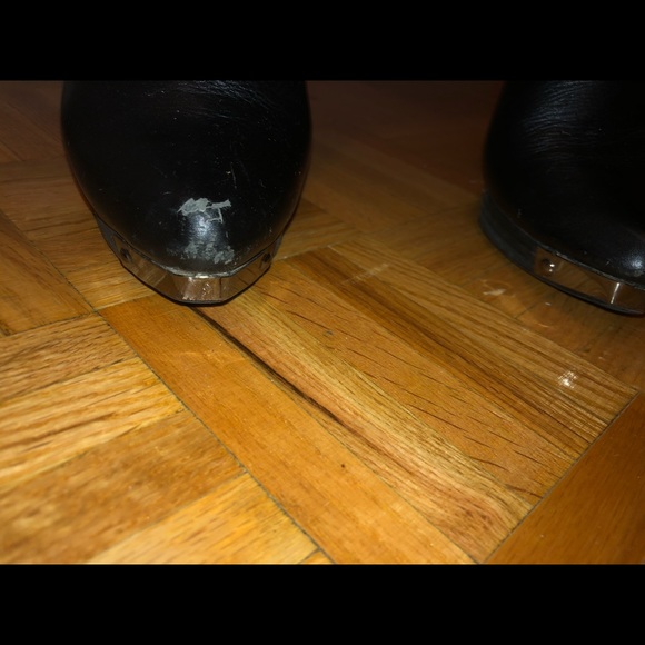 Black leather knee high Peaches boots - Picture 4 of 5